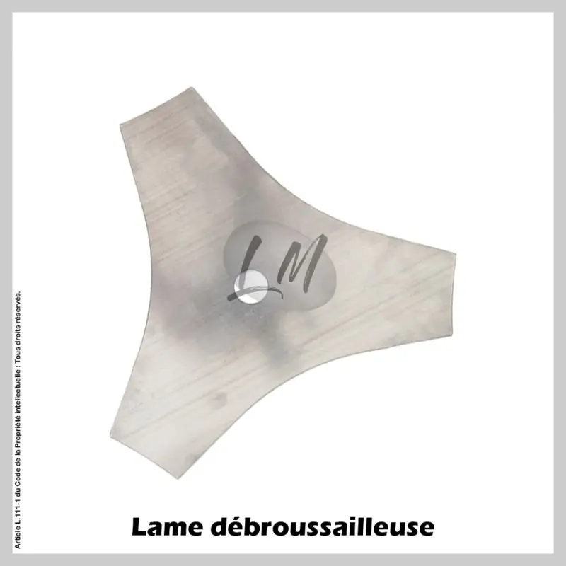 Expédié Aujourd&rsquo;hui Lame débroussailleuse 3 dents Ø250 mm Al 20 mm