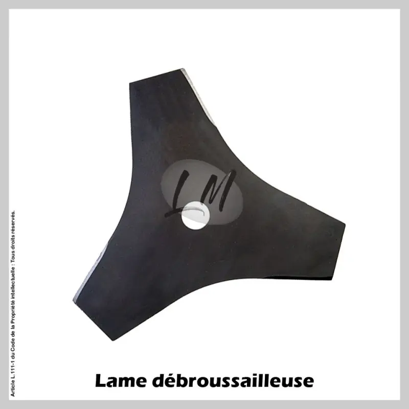 Lame débroussailleuse 3 dents Ø280 mm Al 25,4 mm Commander Vite
