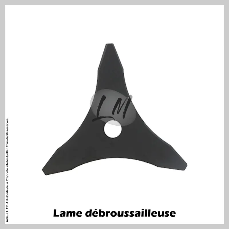 Marque Lame débroussailleuse 3 dents Ø255 mm Al 25,4 mm