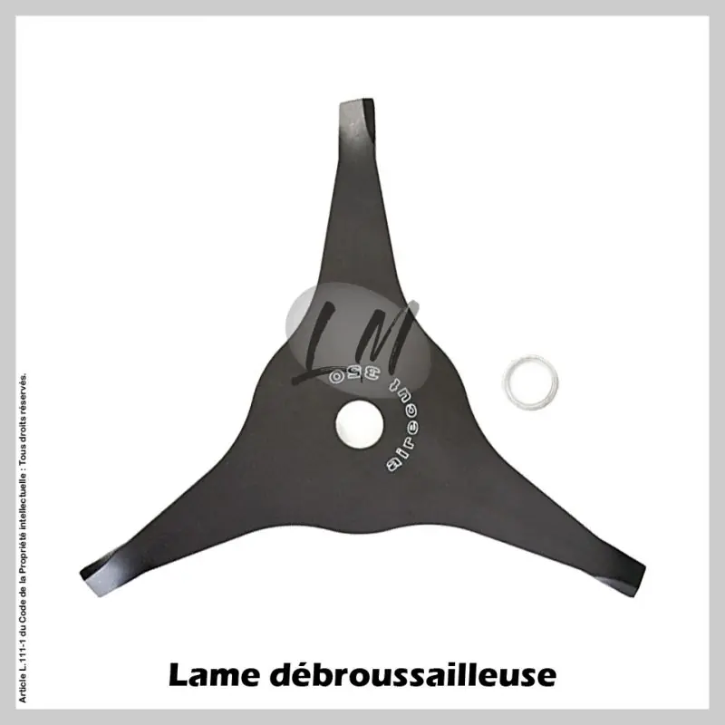 Lame débroussailleuse Aire Cut 3 dents Ø350 mm Al 25,4 mm Promotion Saisonnière