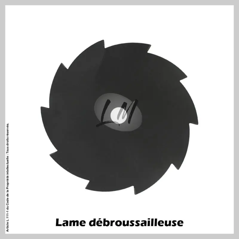 Lame débroussailleuse 10 dents Ø250 mm Al 25,4 mm Paiement Sécurisé