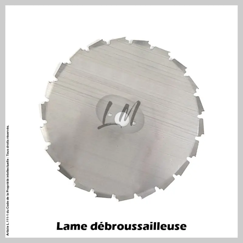Lame débroussailleuse 22 dents Ø225 mm Al 20 mm Meilleure Vente