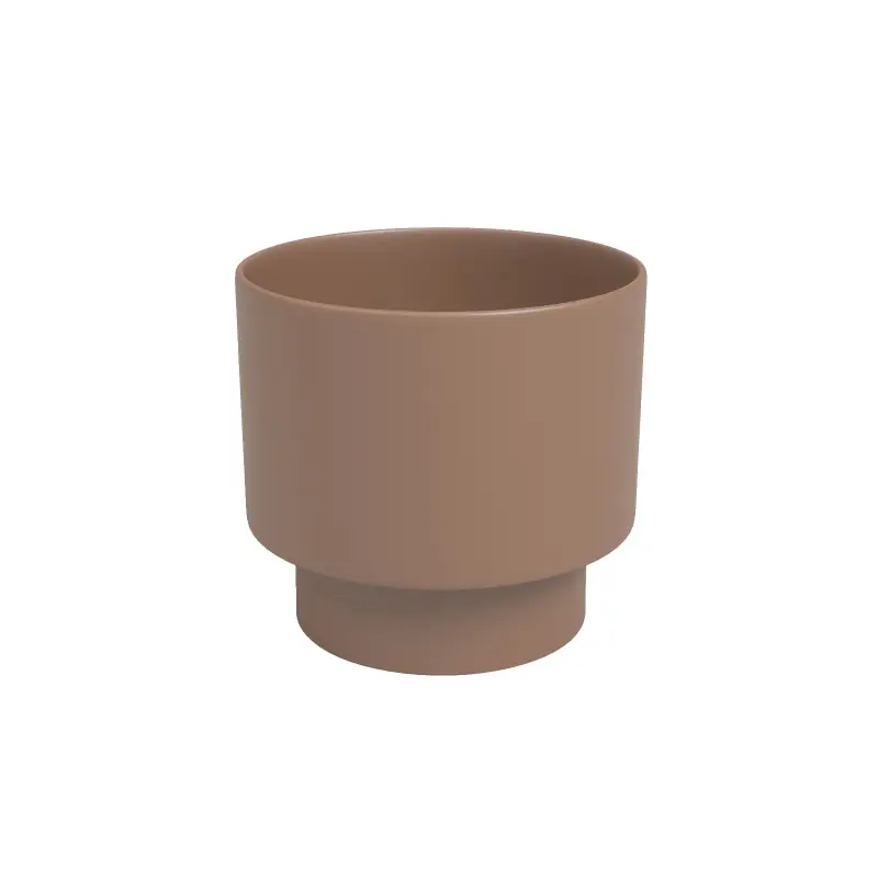 Cache-Pot Nysa 18 Mocha en Marrom – Élégance et Style pour vos Plantes d‘Intérieur Soldes