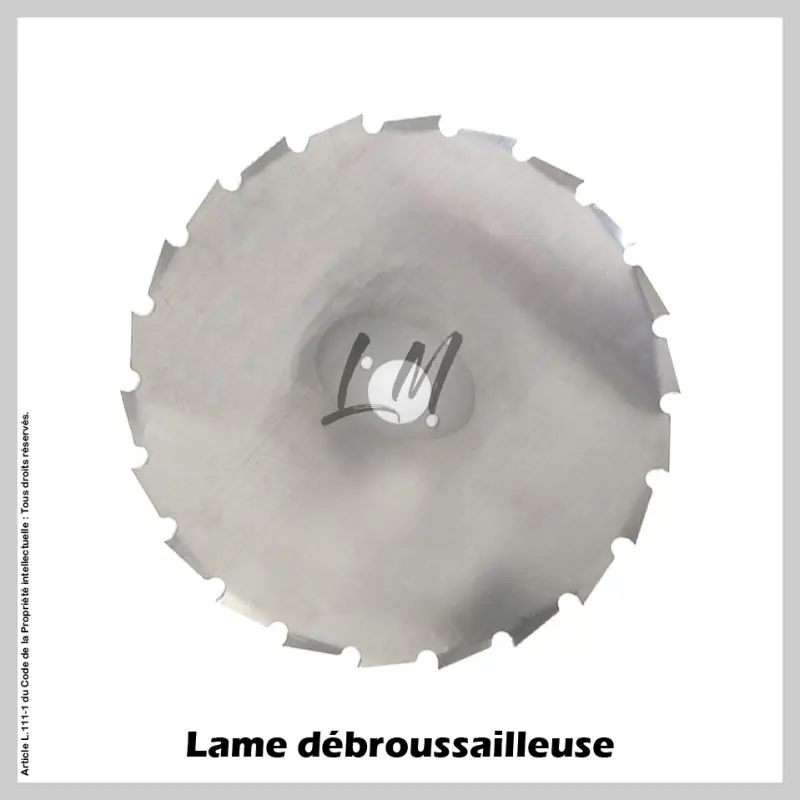 Lame débroussailleuse 22 dents Ø225 mm Al 25,4 mm Top Vente