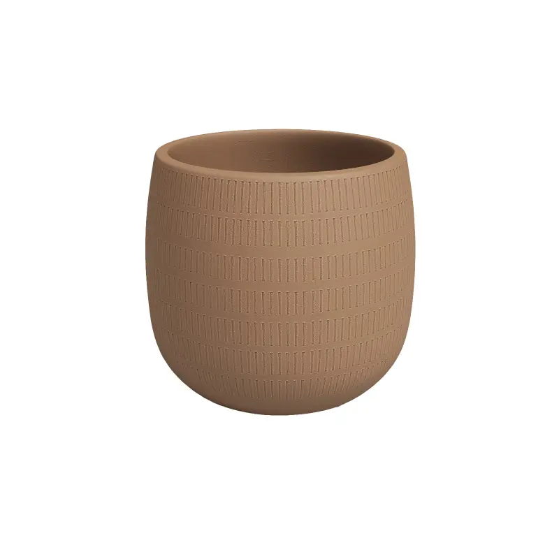 Cache Pot Aura 25 cm Marron Mocha – Élégance et Style pour vos Plantes d‘Intérieur Prix Cassé