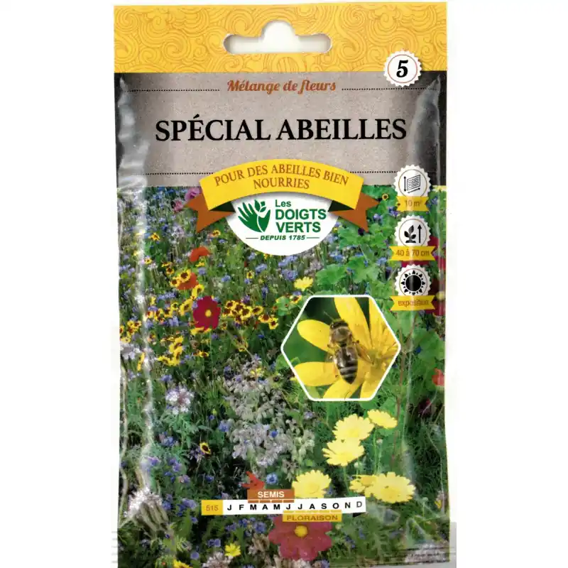 Marque Melange spécial abeille – sachet de graines 20g – les doigts verts