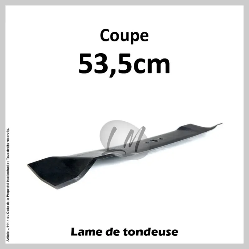 Produit De Marque Lame tondeuse Coupe 53,5 cm AYP, BERNARD, HUSQVARNA, JOHN DEERE