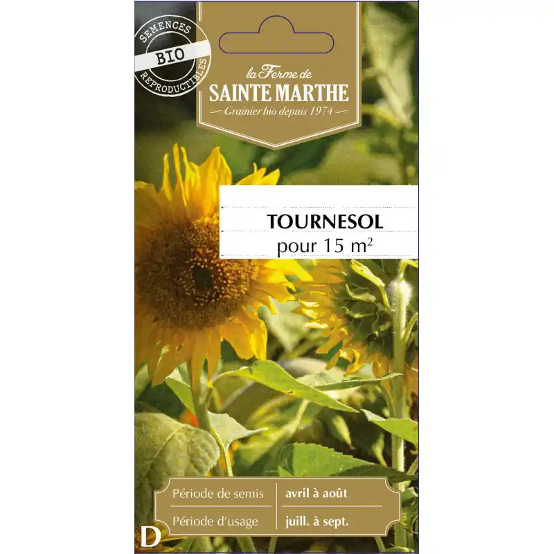 Tournesol bio de la ferme sainte marthe pour une huile saine et savoureuse – graines à semer Achetez Aujourd&rsquo;hui
