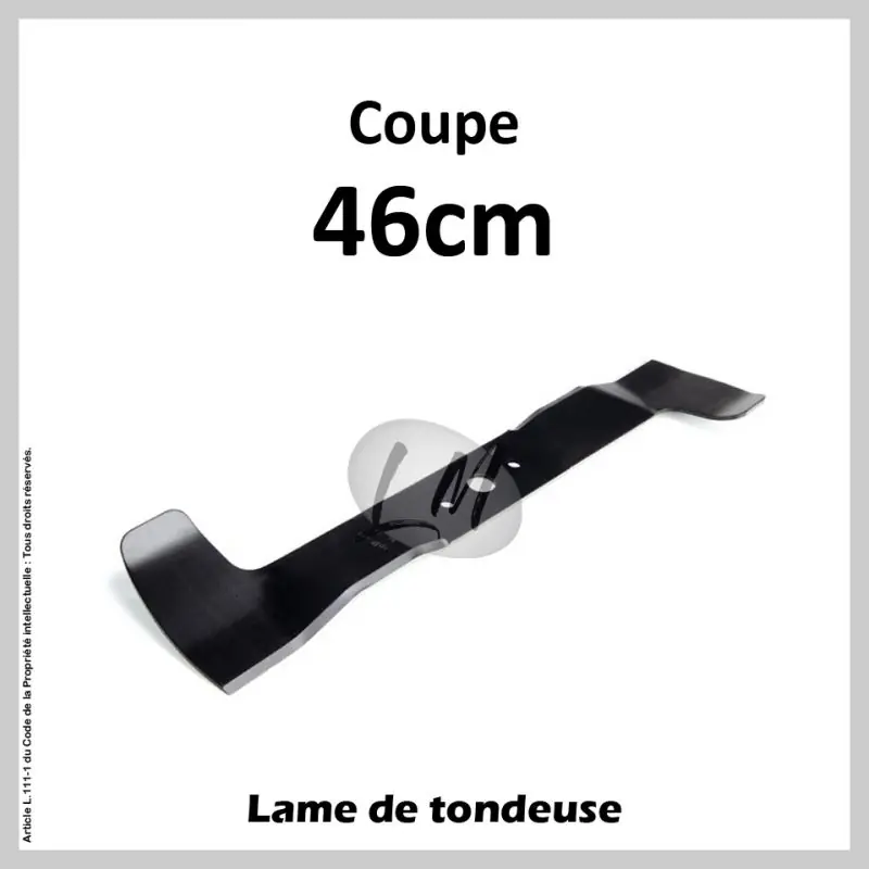Authentique Lame tondeuse Coupe 46 cm CASTELGARDEN, HONDA, SABO, STIGA, VIKING