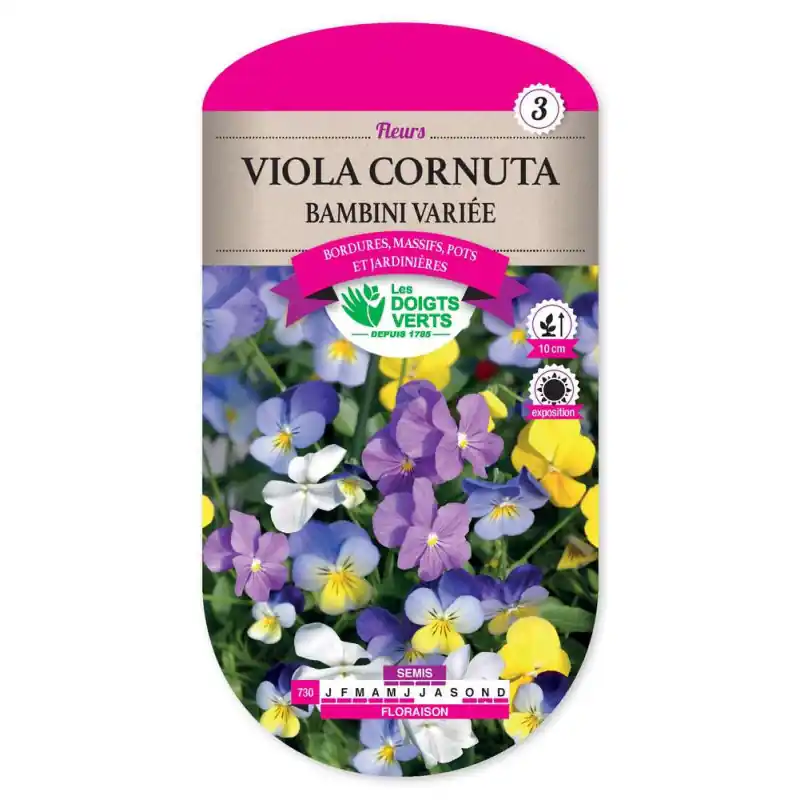 Offre Du Jour Viola cornuta bambini variee – graines 0,5g – les doigts verts