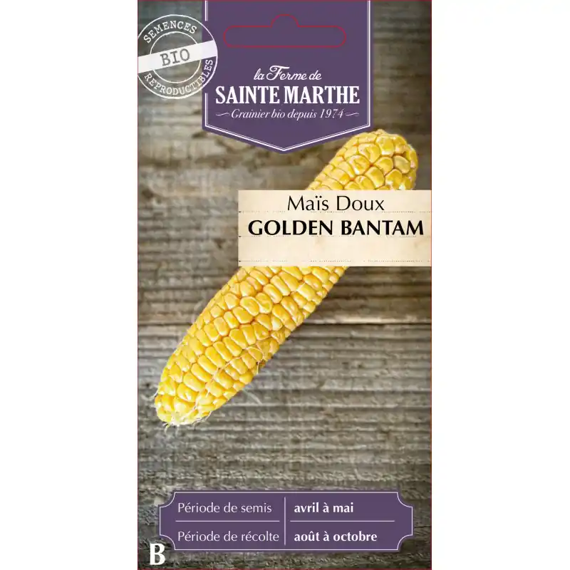 Mais doux golden bantam bio ferme sainte marthe 500g – graines à semer Offre Exclusive