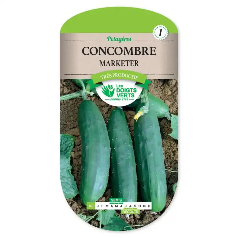 Offre Exclusive Concombre marketer – sachet de graines 4g – les doigts verts