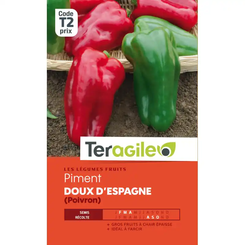 Offre Limitée Piment doux despagne poivron t2 teragile