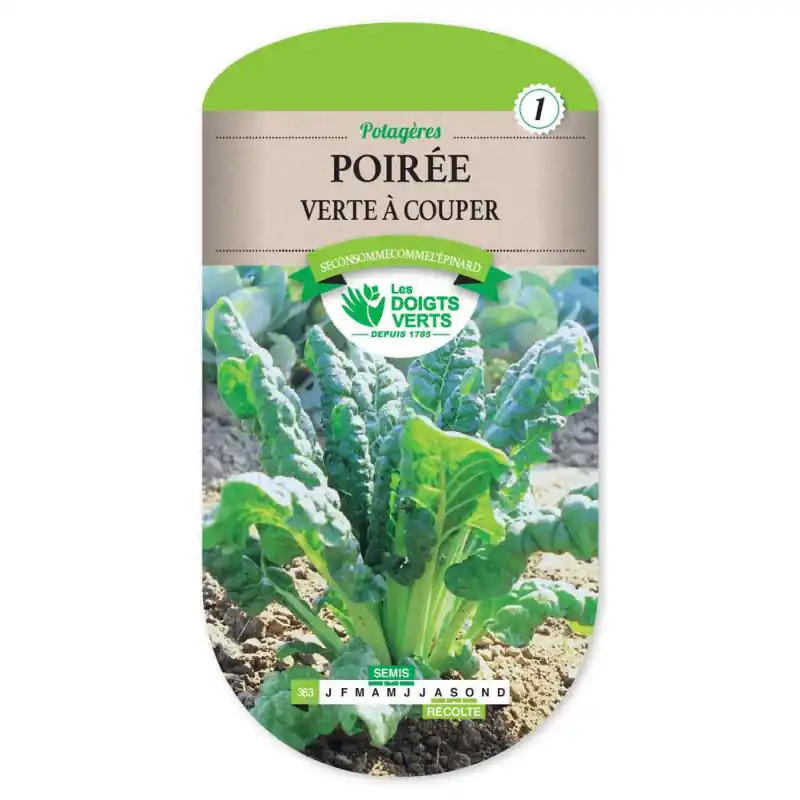 Poiree verte a couper – sachet de graines 5g – les doigts verts Nouvelle Collection