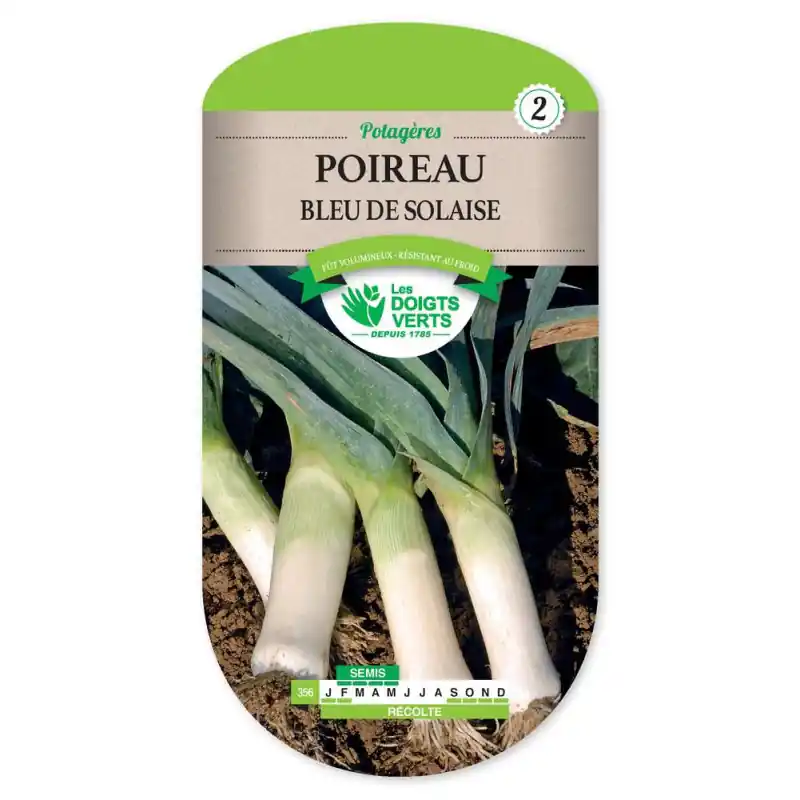 Satisfait Ou Remboursé Poireau bleu de solaise – sachet de graines 4g – les doigts verts