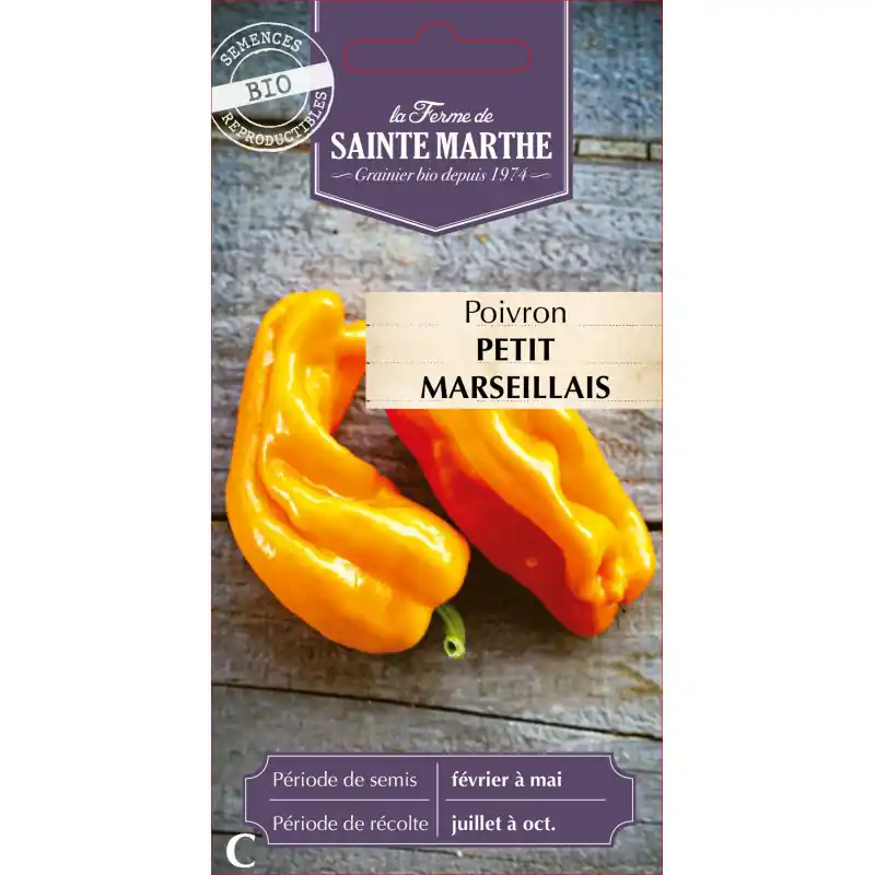 Poivron petit marseillais bio de sainte marthe pour recettes savoureuses – graines à semer Promotion