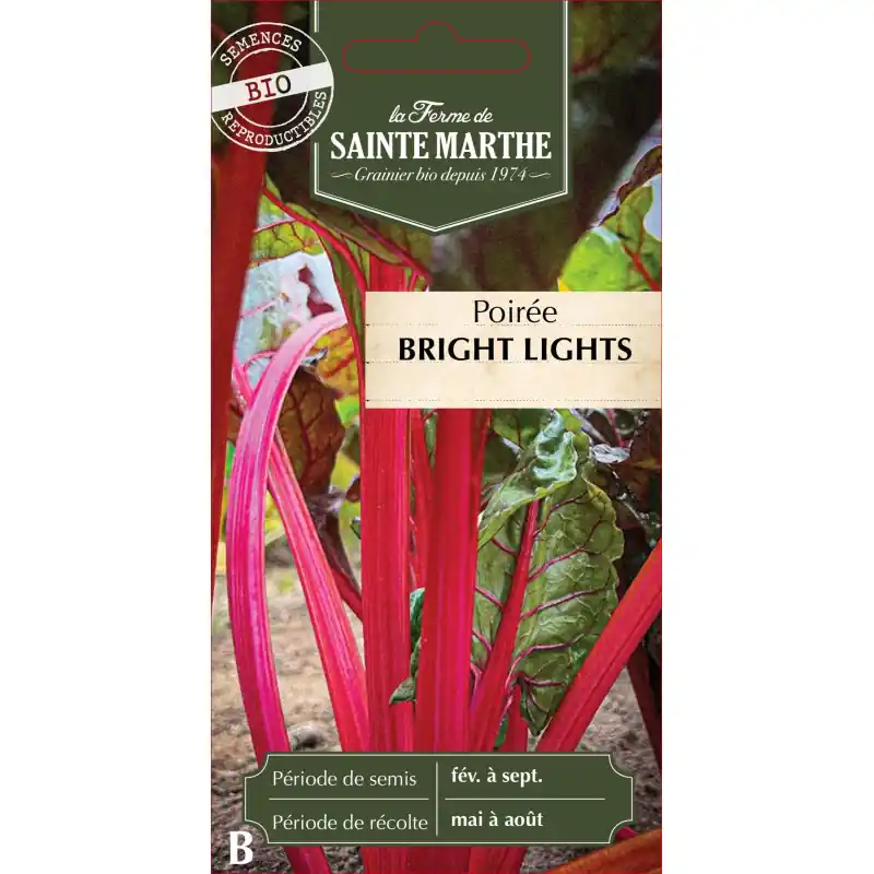Usine Directe Poiree bright lights bio de la ferme sainte marthe, légumes frais et savoureux – graines à semer