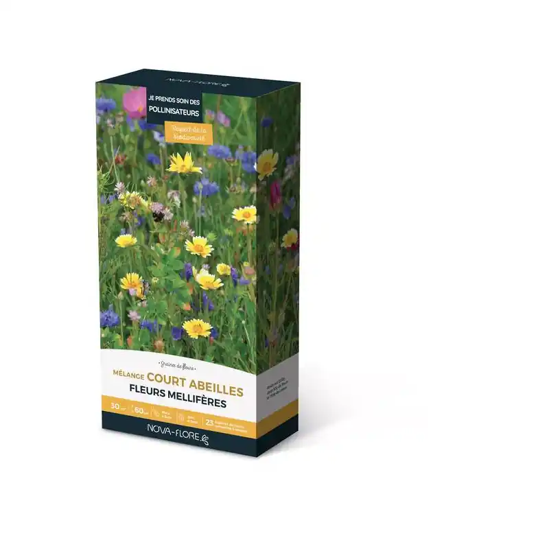 Retour Gratuit Mélange Court pour Abeilles 30m² – Jachère Naturelle et Écologique
