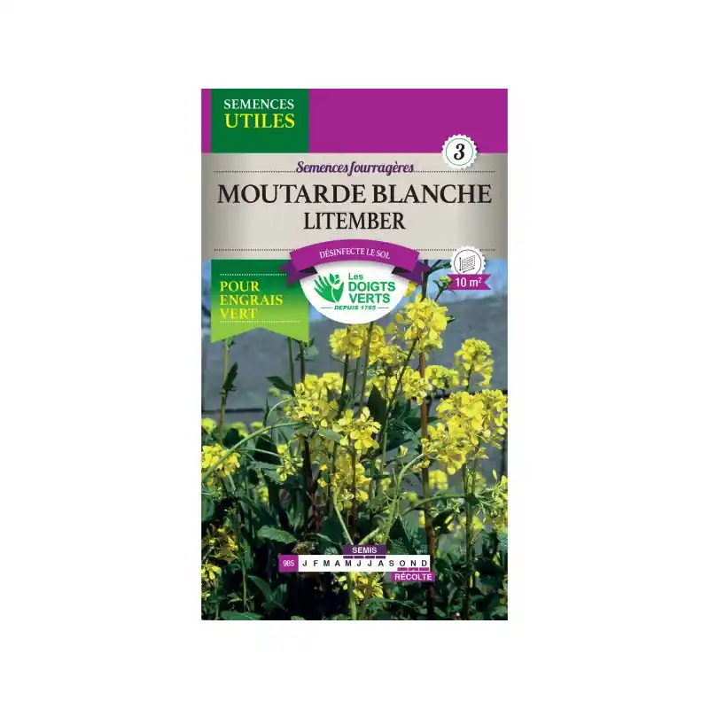 Meilleur Prix Moutarde blanche – sachet de graines 25g – les doigts verts
