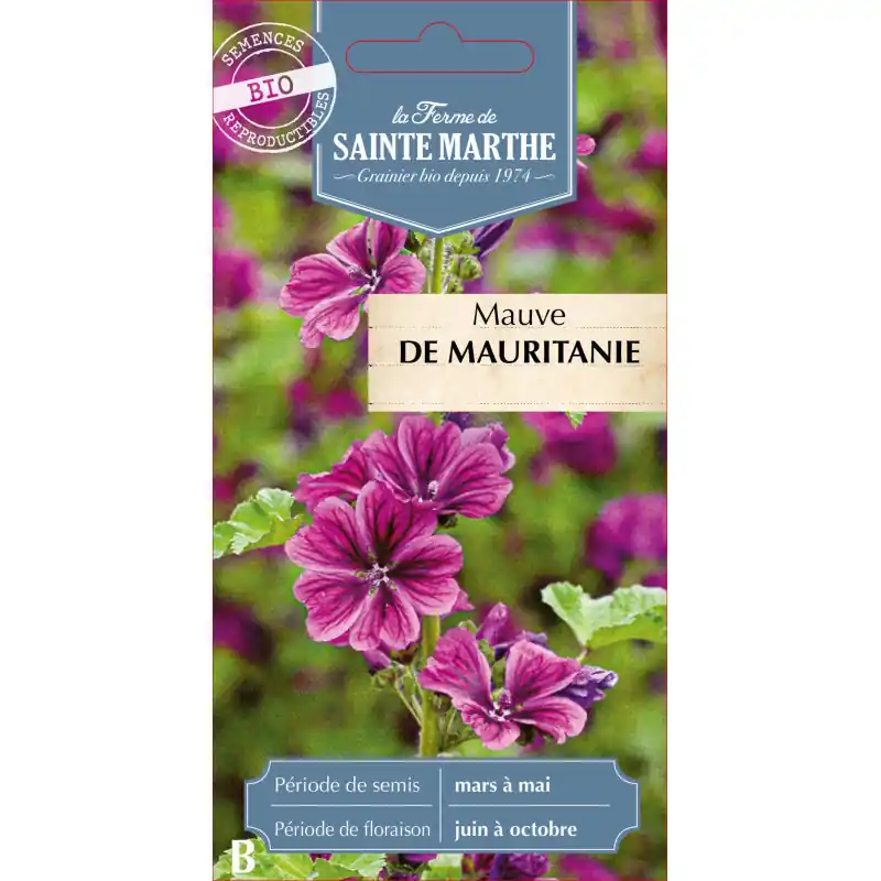 Mauve de mauritanie bio – récolte artisanale de la ferme sainte marthe – graines à semer Vente Flash