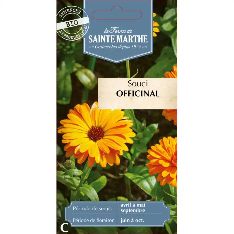 Remise Souci officinal bio de la ferme sainte marthe pour un jardin sain et naturel – graines à semer