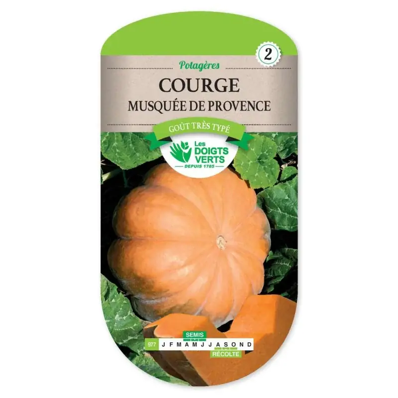 Quantité Limitée Courge musquee de provence – graines 5g – les doigts verts
