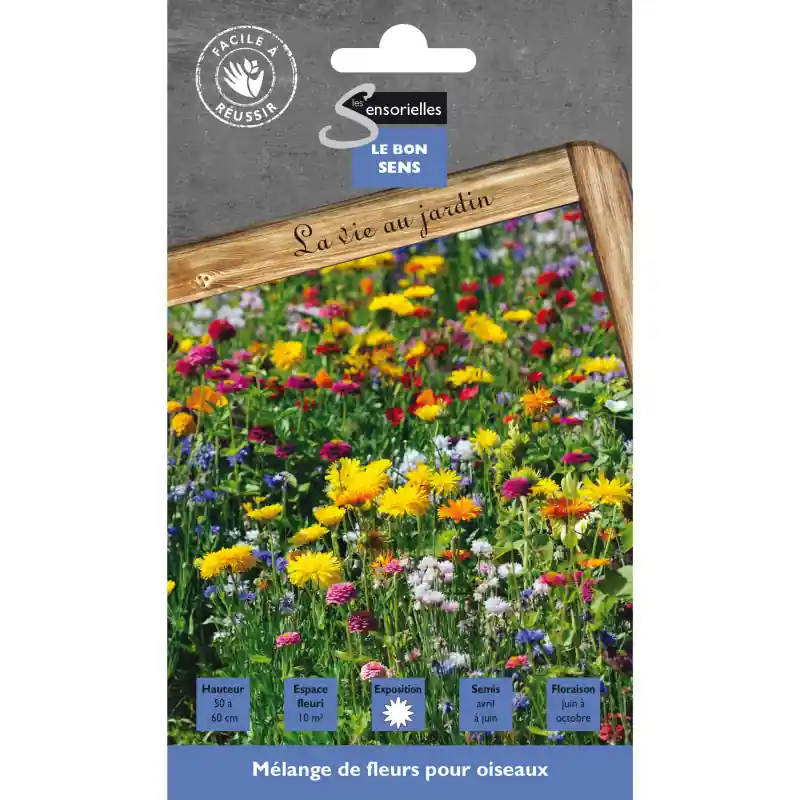 Melange fleurs oiseaux – sachet de graines 20g – les doigts verts Nouvel Arrivage