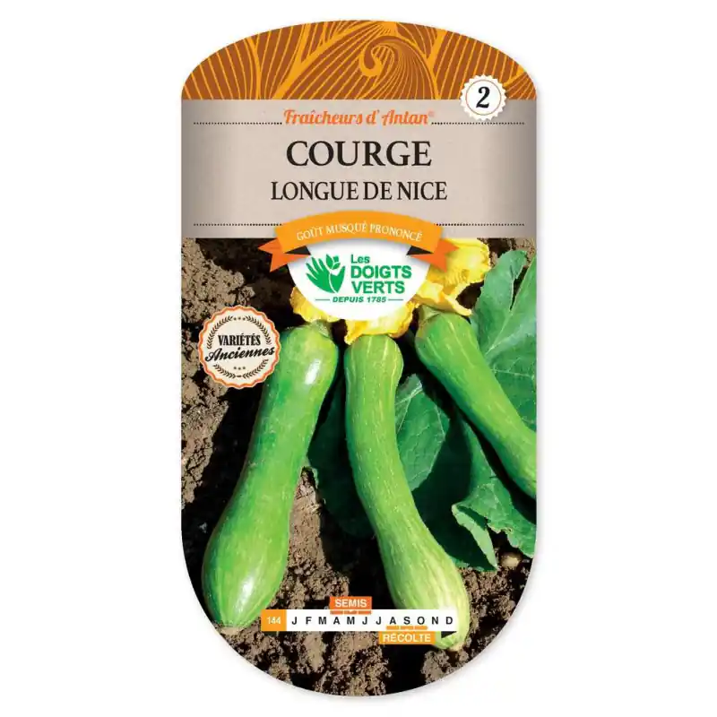 Courge longue de nice – sachet de graines 5g – les doigts verts Bon Plan