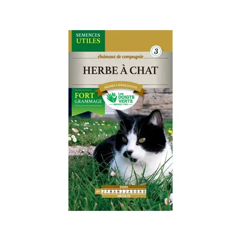 Prix Promo Herbe a chat – sachet de graines 15g – les doigts verts