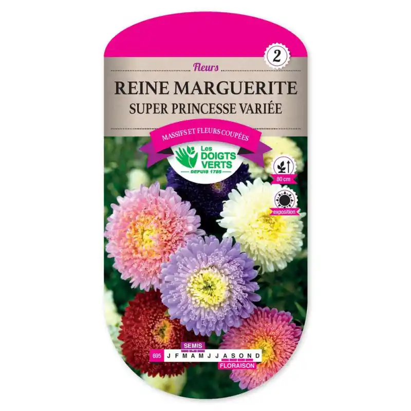Reine marg.super princ. variee – graines 1g – les doigts verts Certifié