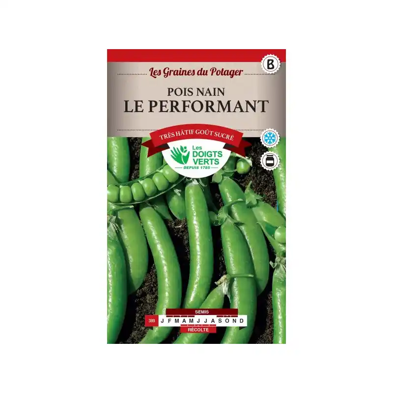 Affaire À Saisir Pois nain le performant – sachet de graines 180g – les doigts verts