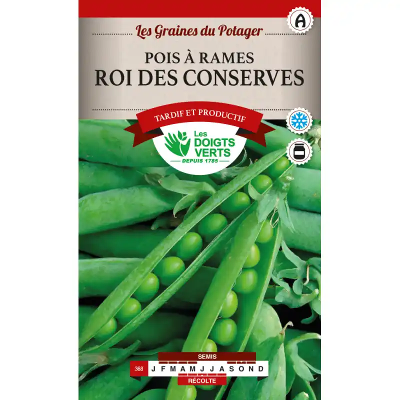 Pois rame roi des conserves – graines 220g – les doigts verts Affaire À Saisir