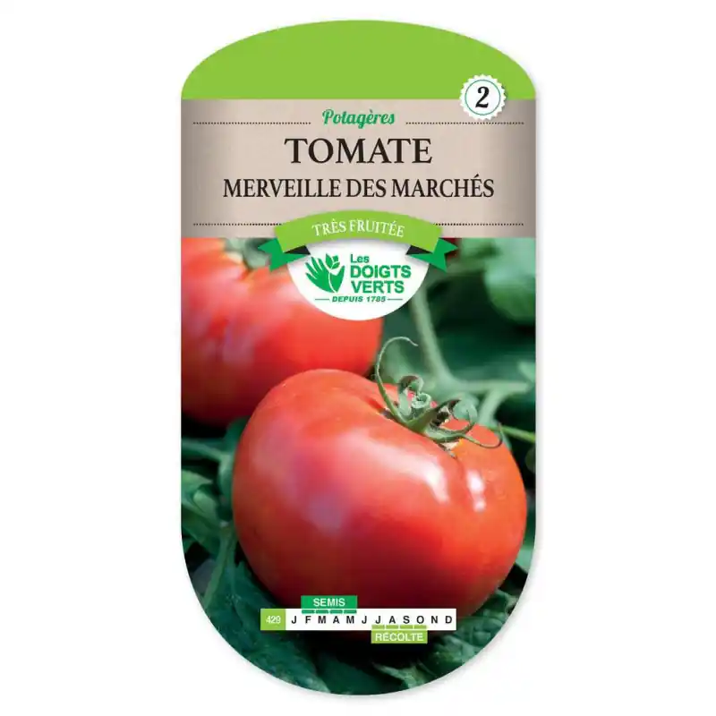 Prix Choc Tomate merveille des marches – graines 2g – les doigts verts