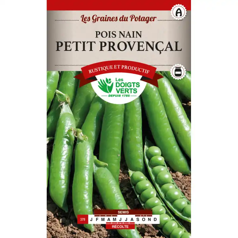 Meilleur Prix Pois nain petit provencal – graines 220g – les doigts verts