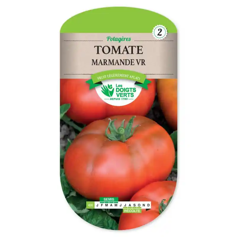 Soldes Tomate de marmande vr – sachet de graines 2g – les doigts verts