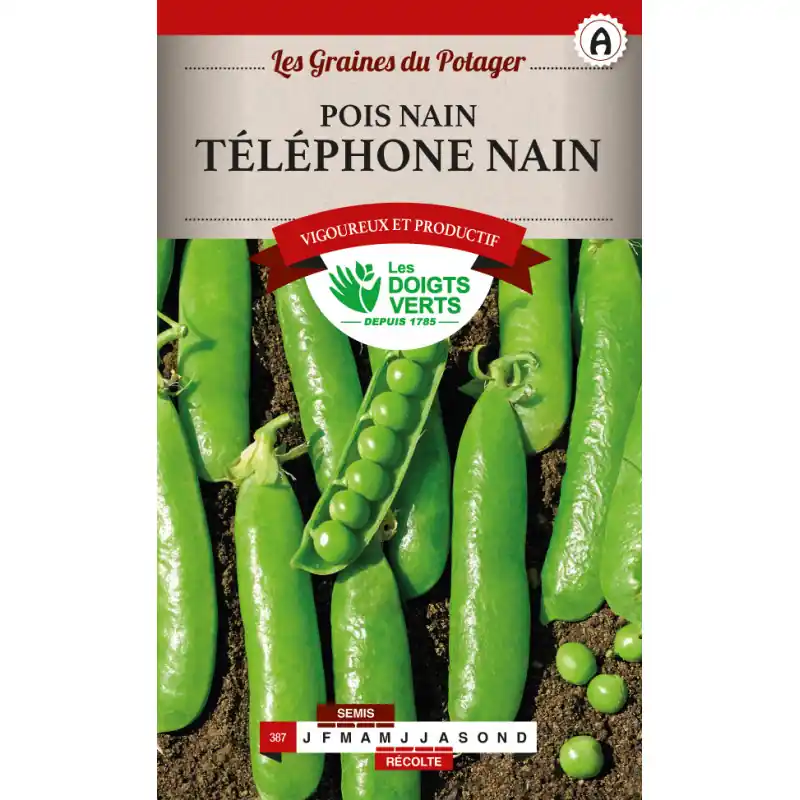 Prix Choc Pois nain telephone – sachet de graines 200g – les doigts verts