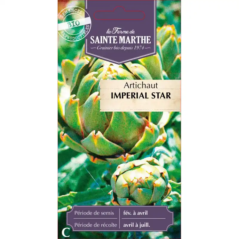 Prix Promo Artichaut impérial star bio de la ferme sainte marthe 400g - graines à semer