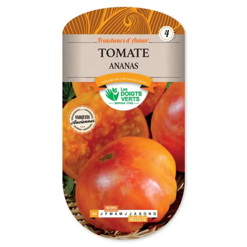 Tomate ananas – sachet de graines 0,1g – les doigts verts Populaire