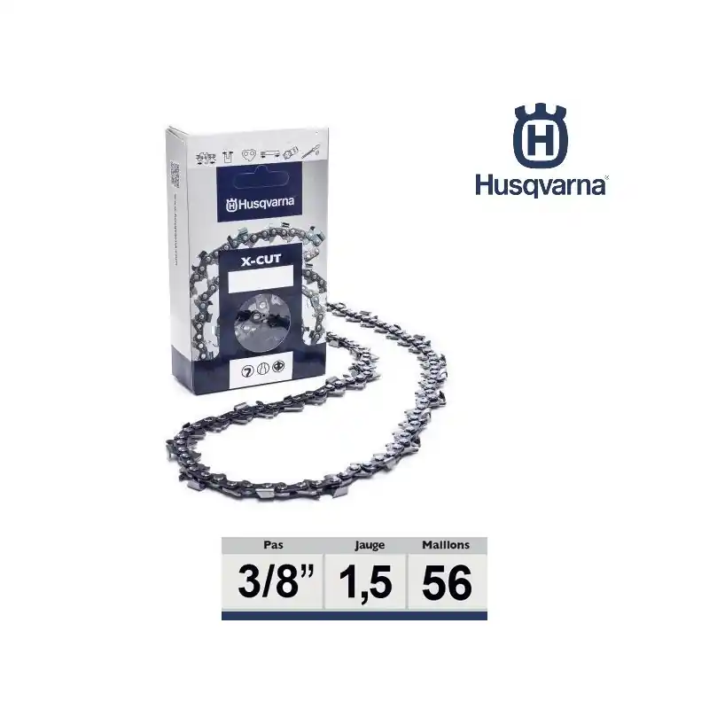 Chaîne tronçonneuse Husqvarna 3/8 058 56 dents Nouveauté