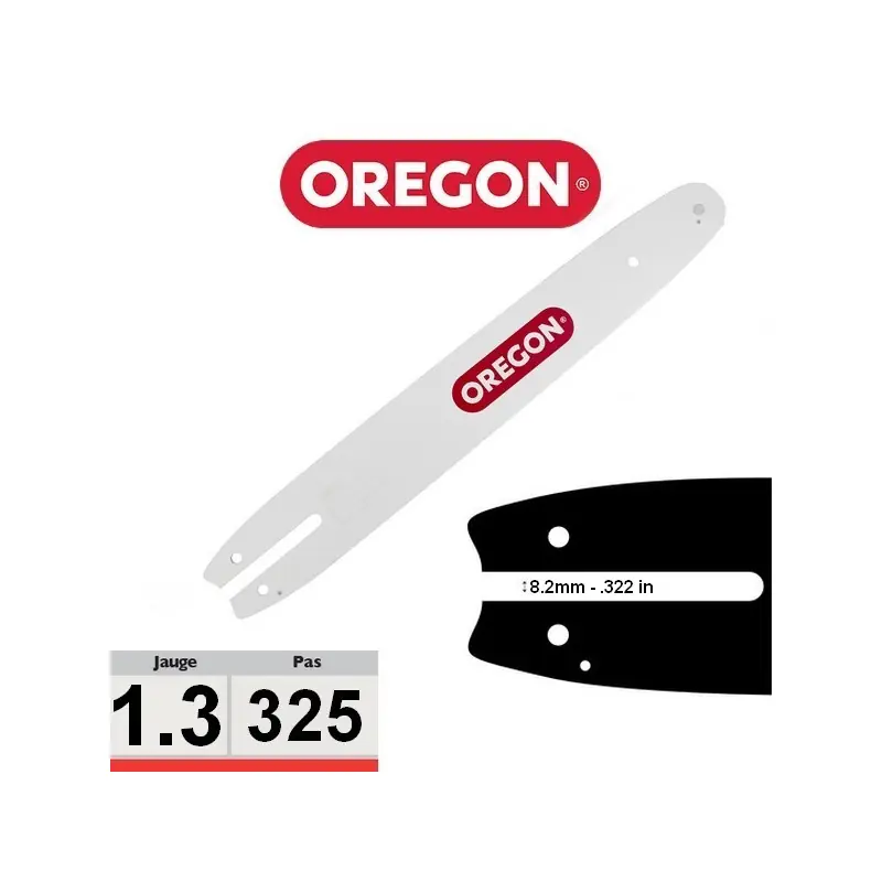 Guide chaine tronçonneuse Oregon MLBK095 325 050 Produit De Marque
