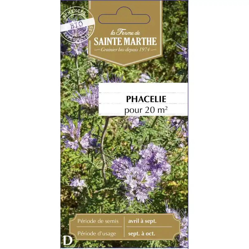Phacelie bio de la ferme sainte marthe pour un jardin écoresponsable – graines à semer Achat Immédiat