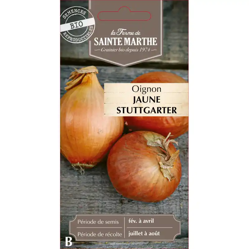 Oignon stuttgarter bio de la ferme sainte marthe – qualité supérieure et goût authentique – graines à semer Meilleure Vente