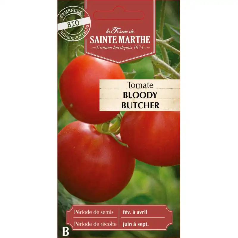 Offre Du Jour Tomate bloody butcher bio – délicieuse et nutrissante de la ferme sainte marthe – graines à semer