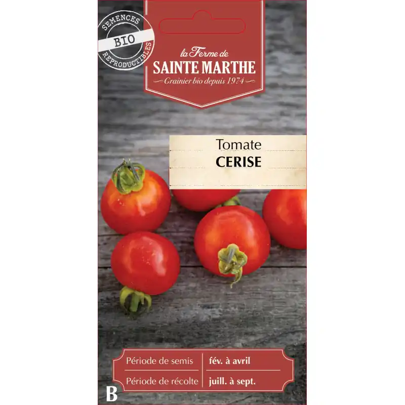 Tomate cerise bio de la ferme sainte marthe, saveur authentique et qualité supérieure – graines à semer Pas Cher