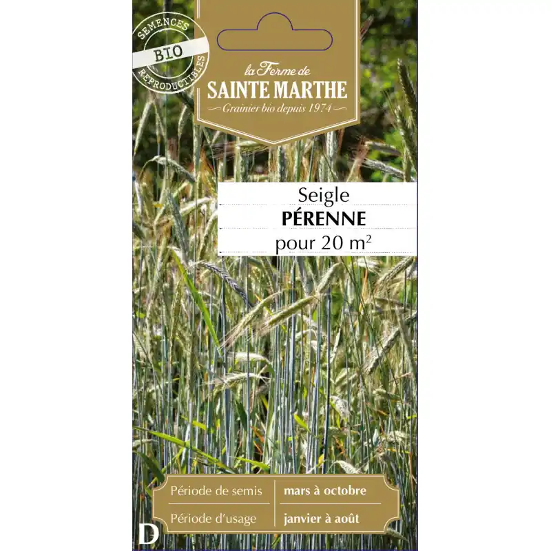 Seigle perenne bio – graines naturelles de ferme sainte marthe Offre Du Jour