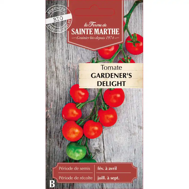 Tomate gardeners delight bio – graines de sainte marthe pour jardin bio Vente Directe
