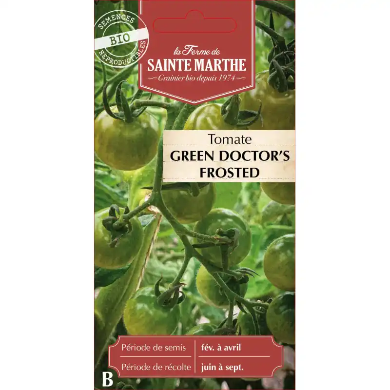 Tomate green doctor bio frosted de sainte marth 500g – graines à semer Dernière Chance