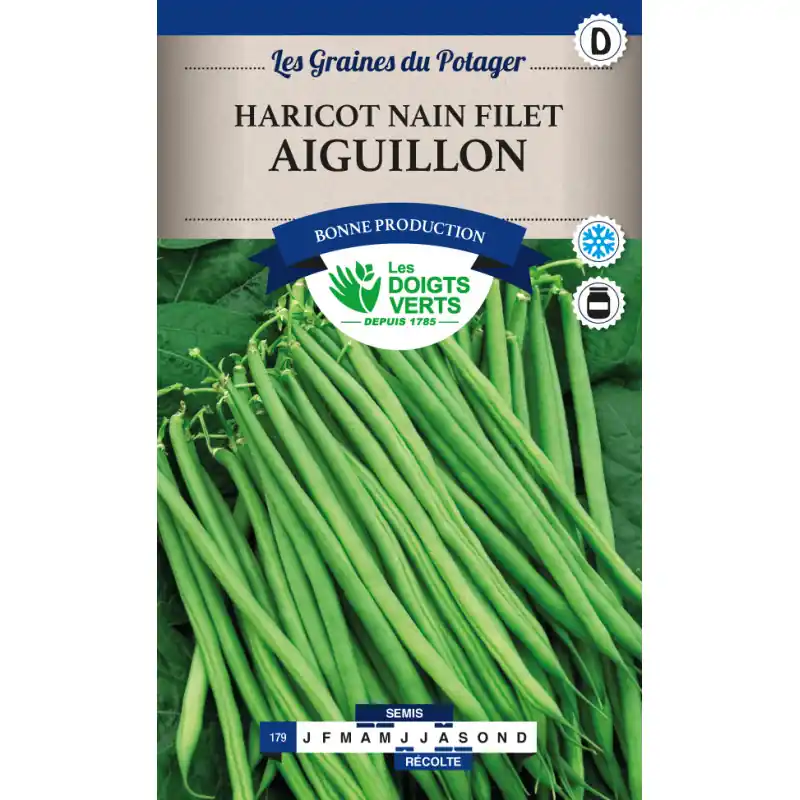 Pas Cher Haricot nain aiguillon – sachet de graines 220g – les doigts verts