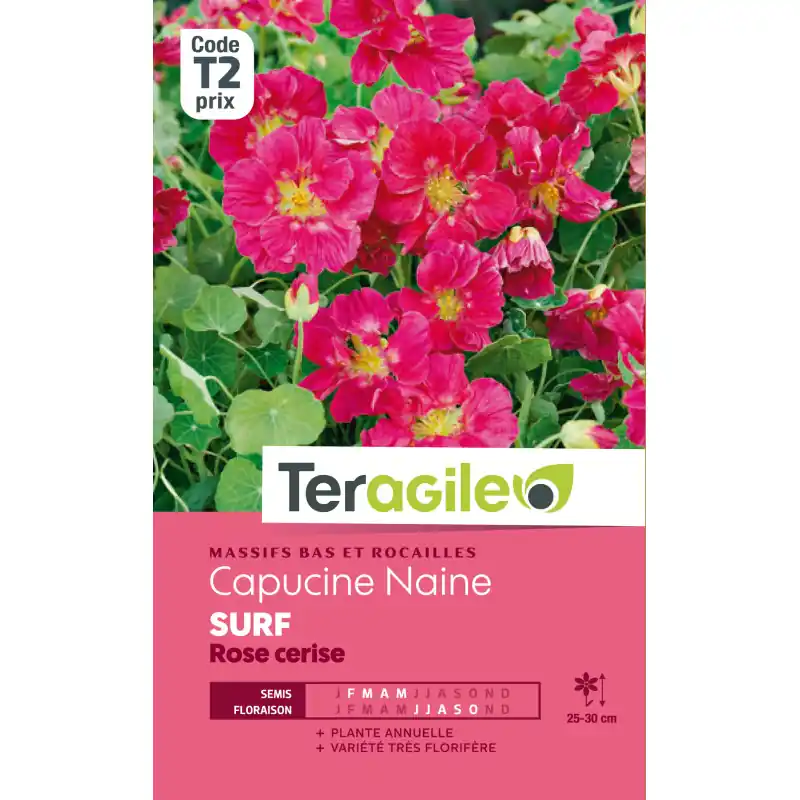 Capucine naine surf rose cerise 5,00 g Offre Exclusive