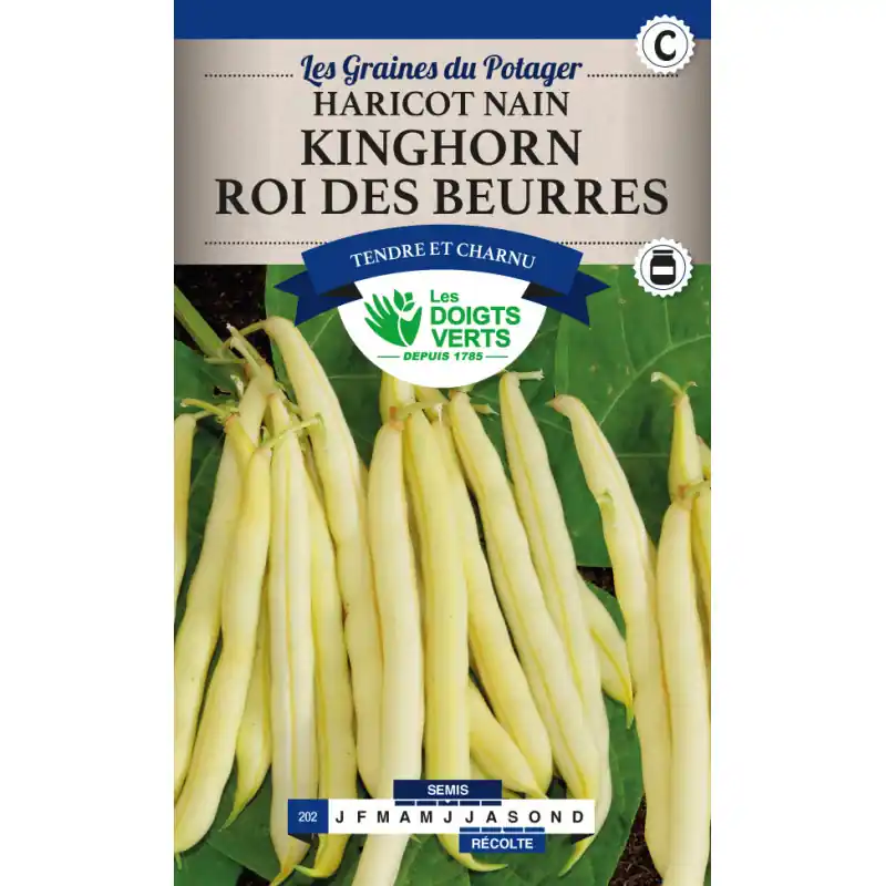 Haricot nain roi des beurres – graines 220g – les doigts verts Affaire À Saisir